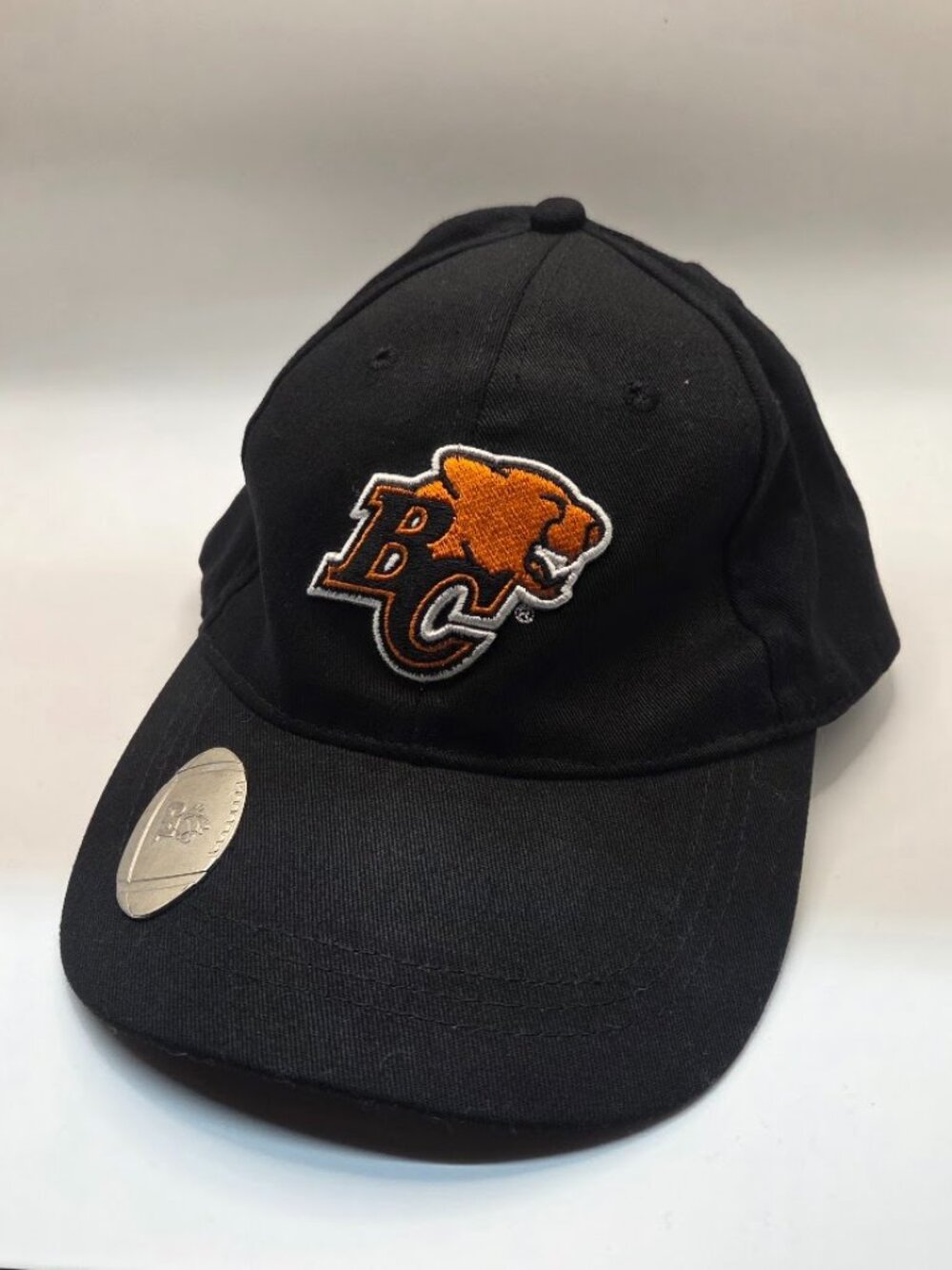 BC Lions CFL Football Hat Cap Black with Built-In Bottle Opener Brim One Size